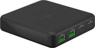 USB-C PD GaN multi-port fast charger 65W @ electrokit