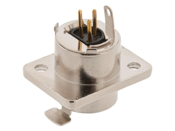 XLR mini 3-pol hona chassie @ electrokit (2 av 3)