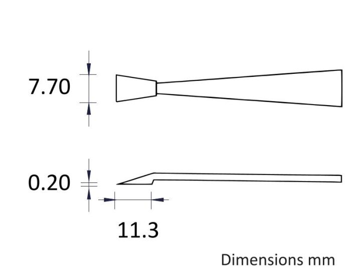 Pincett 115mm kolfiber ESD 130°C - 7.7mm @ electrokit (3 av 3)