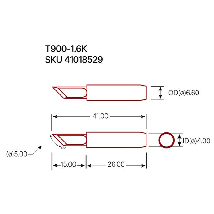 Solder tip T900-1.6K @ electrokit (2 of 2)