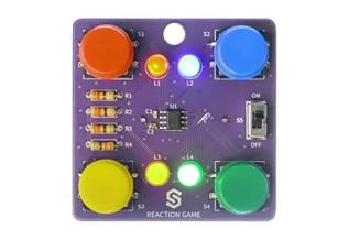 Reaktionsspel med mikrokontroller - byggsats @ electrokit