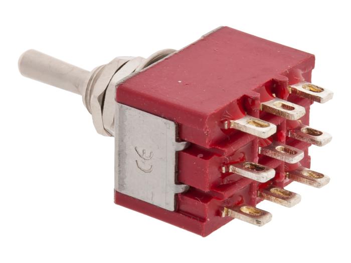 Toggle switch 3-p on-off-on solder lugs @ electrokit (2 of 2)