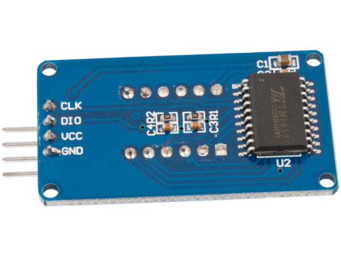 Seriell display 7-segment 4 siffror TM1637 @ electrokit (2 av 2)