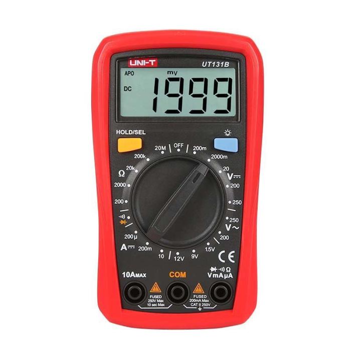 Multimeter 3 1/2 siffra manuell Uni-T UT131B @ electrokit (1 av 3)