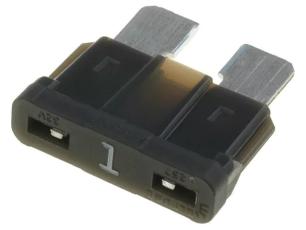 Flatsäkring 1A 32VDC - MIDI ATO ATC svart @ electrokit