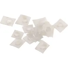 3M Bumpon gummifot &oslash;6.4x1.9mm transparent 10-pack @ electrokit