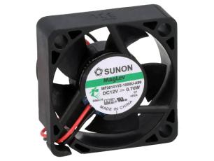 Fläkt 30x30x10mm 12VDC 20dBA 7.8m³/h @ electrokit
