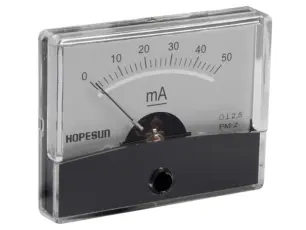 Panelinstrument 50mA 60x47mm @ electrokit
