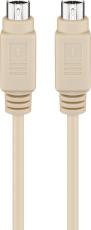 PS/2 cable MD6 male to MD6 female 2m @ electrokit