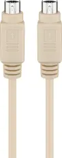 PS/2 cable MD6 male to MD6 female 2m @ electrokit