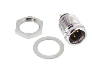 XLR mini 3-pol hane chassie @ electrokit