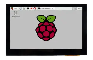 4.3" LCD 800x480px DSI med touch @ electrokit