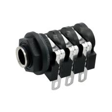 6.3mm hona 3-pol stereo chassie @ electrokit