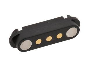 3-pol hona magnetisk pogo-pin-kontakt @ electrokit