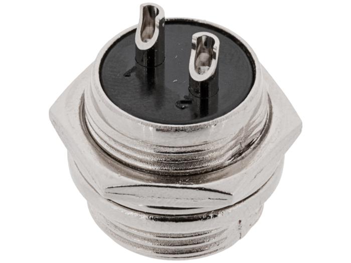 Connector GX16 plug 8-pin chassis @ electrokit (2 of 2)