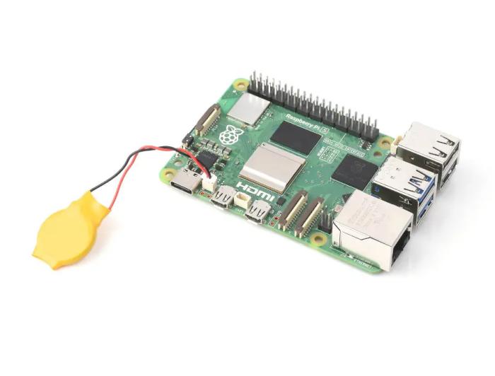 RTC-batteri för Raspberry Pi 5 ML2025 - 3.0V 65mAh @ electrokit (3 av 3)