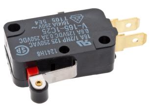 Micro switch 16A on-(on) short roller arm @ electrokit