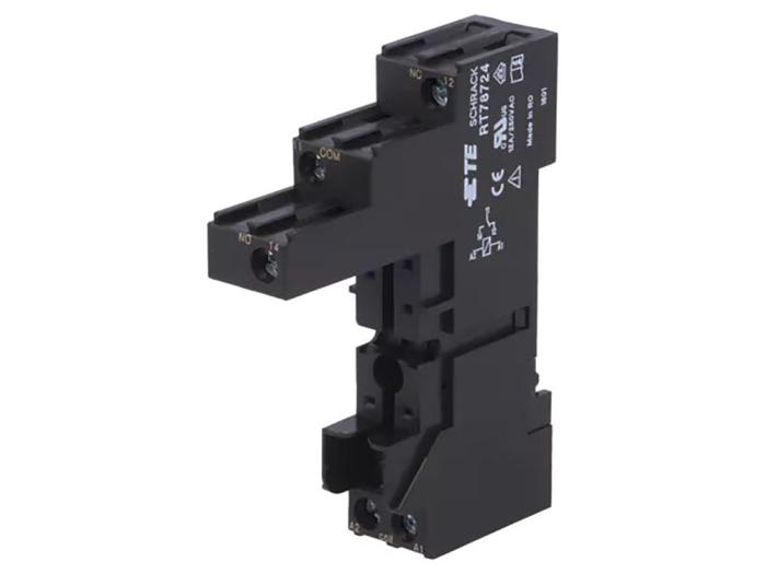 Reläsockel DIN-skena RT78724 @ electrokit (1 av 1)