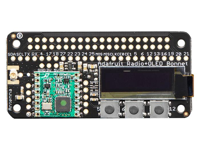 Adafruit RFM69HCW Transceiver Radio Bonnet - 868Mhz @ electrokit (1 of 4)