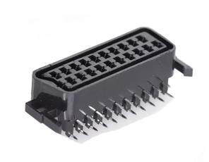 Scart-kontakt hona 21-pol PCB @ electrokit