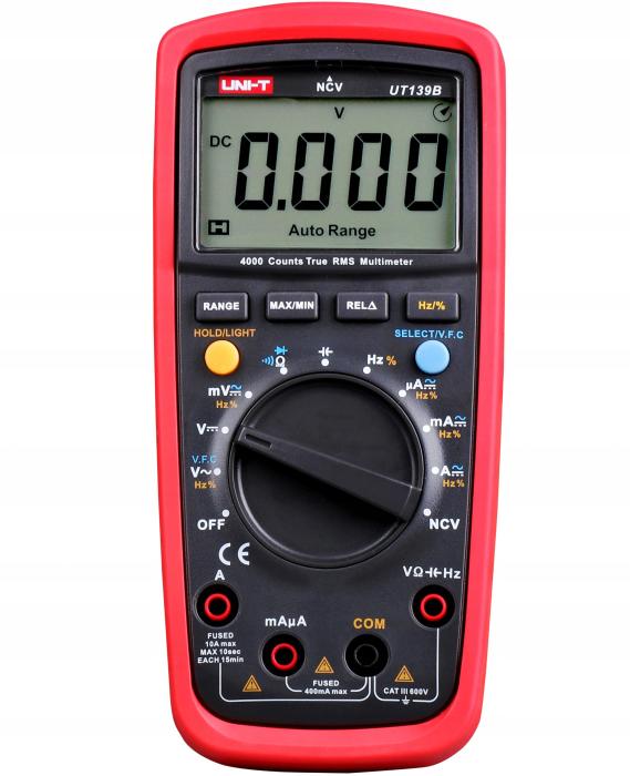 Multimeter TrueRMS 3 3/4 digit UNI-T UT139B @ electrokit (1 of 7)