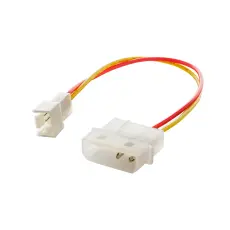 Adapter cable Molex 4-pin male to 3-pin 12V fan @ electrokit