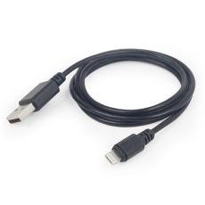 USB-A till Lightning-kabel 2m svart @ electrokit