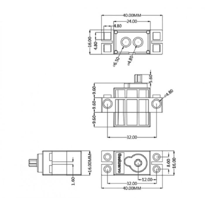 Servo 270° Lego-kompatibelt @ electrokit (5 av 5)