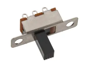 Skjutomkopplare 1-pol on-on l&ouml;d&ouml;ron @ electrokit