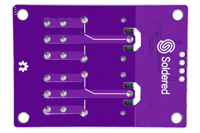 Reläkort x2 5V opto-isolerat 250VAC/10A @ electrokit (4 av 5)