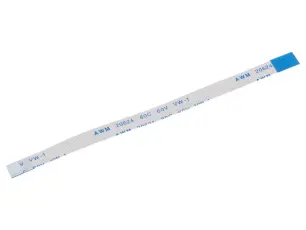 FPC-kabel 10-pol 0.5mm 100mm motsatt-sida @ electrokit