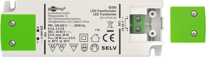 LED drivdon 500mA 20W - konstant ström @ electrokit (2 av 5)