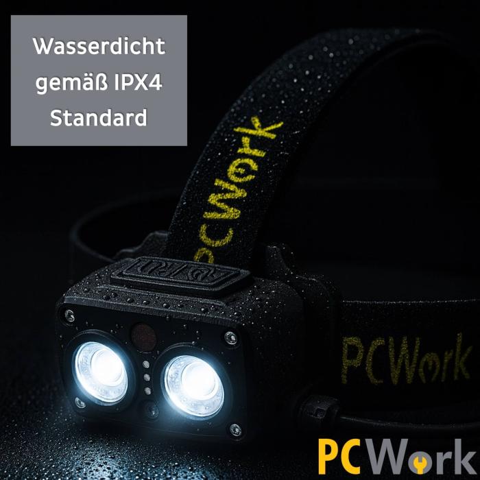 Pannlampa Pro 2x LED 720lm laddningsbar USB-C @ electrokit (3 av 9)