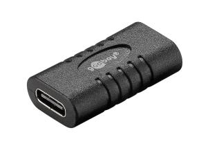 USB-C female to USB-C female adapter - 60W USB3.0 @ electrokit