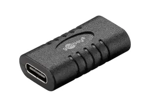 USB-C hona till USB-C hona adapter - USB3.0 60W @ electrokit