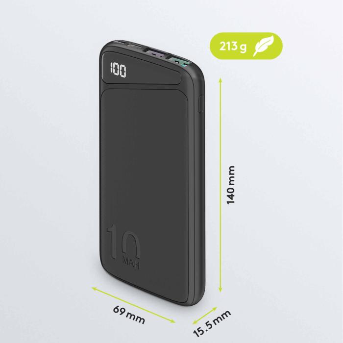 Powerbank 10000 mAh USB-C PD + QC 18W @ electrokit (6 av 6)