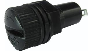 Fuse socket 6x32mm 6.3A panel mount @ electrokit