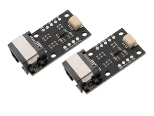 F&ouml;rl&auml;ng I2C/Qwiic upp till 30m med n&auml;tverkskabel - 2-pack @ electrokit