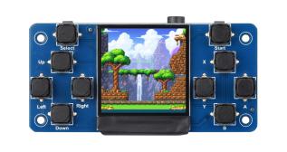 Game Console for Raspberry Pi Zero - 1.3" LCD + 12 buttons @ electrokit