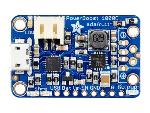 PowerBoost Li-Po-laddare 3.7V / 5V USB @ 1A @ electrokit