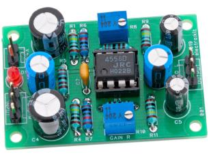 Preamplifier stereo - soldering kit @ electrokit
