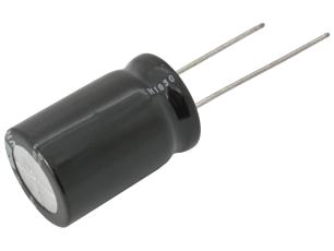 Elektrolytkondensator 47uF 450V 105C &Oslash;16x25mm 2000h @ electrokit