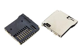 MicroSD korth&aring;llare SMD 8-pin @ electrokit