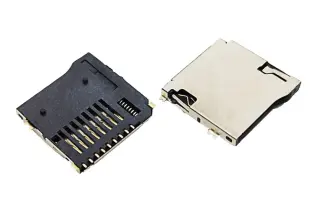 MicroSD korth&aring;llare SMD 8-pin @ electrokit