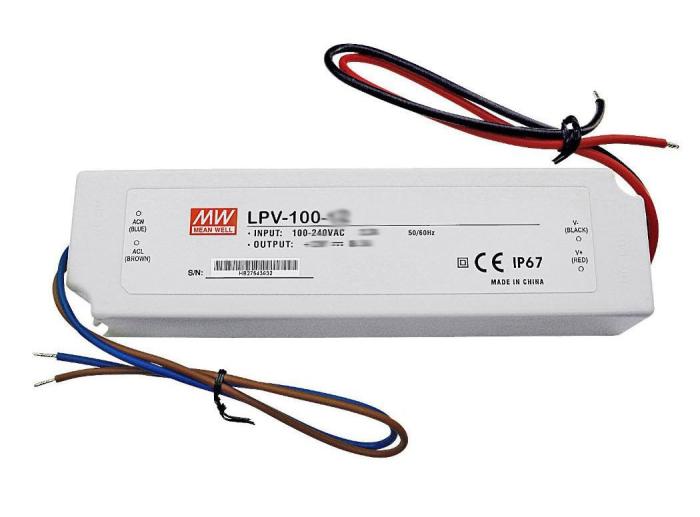 Nätaggregat 15V 6.7A 100W LPV-100-15 @ electrokit (1 av 1)