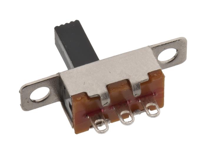 Skjutomkopplare 1-pol on-on lödöron @ electrokit (2 av 2)