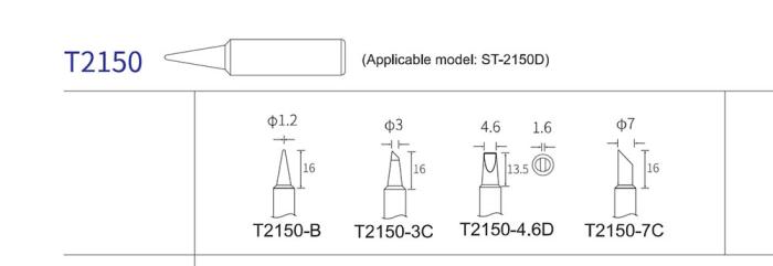Solder tip for ST-2150D 1mm round @ electrokit (2 of 2)