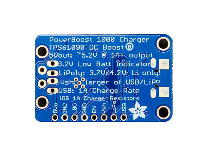 PowerBoost Li-Po-laddare 3.7V / 5V USB @ 1A @ electrokit (2 av 8)