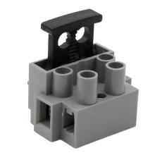 Kopplingsplint 2.5mm² 2-vägs med 5x20mm säkring @ electrokit