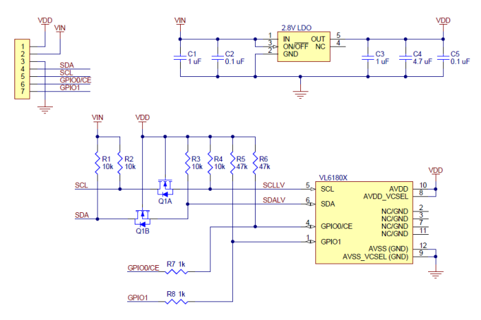 Distance sensor 600mm VL6180X @ electrokit (6 of 7)